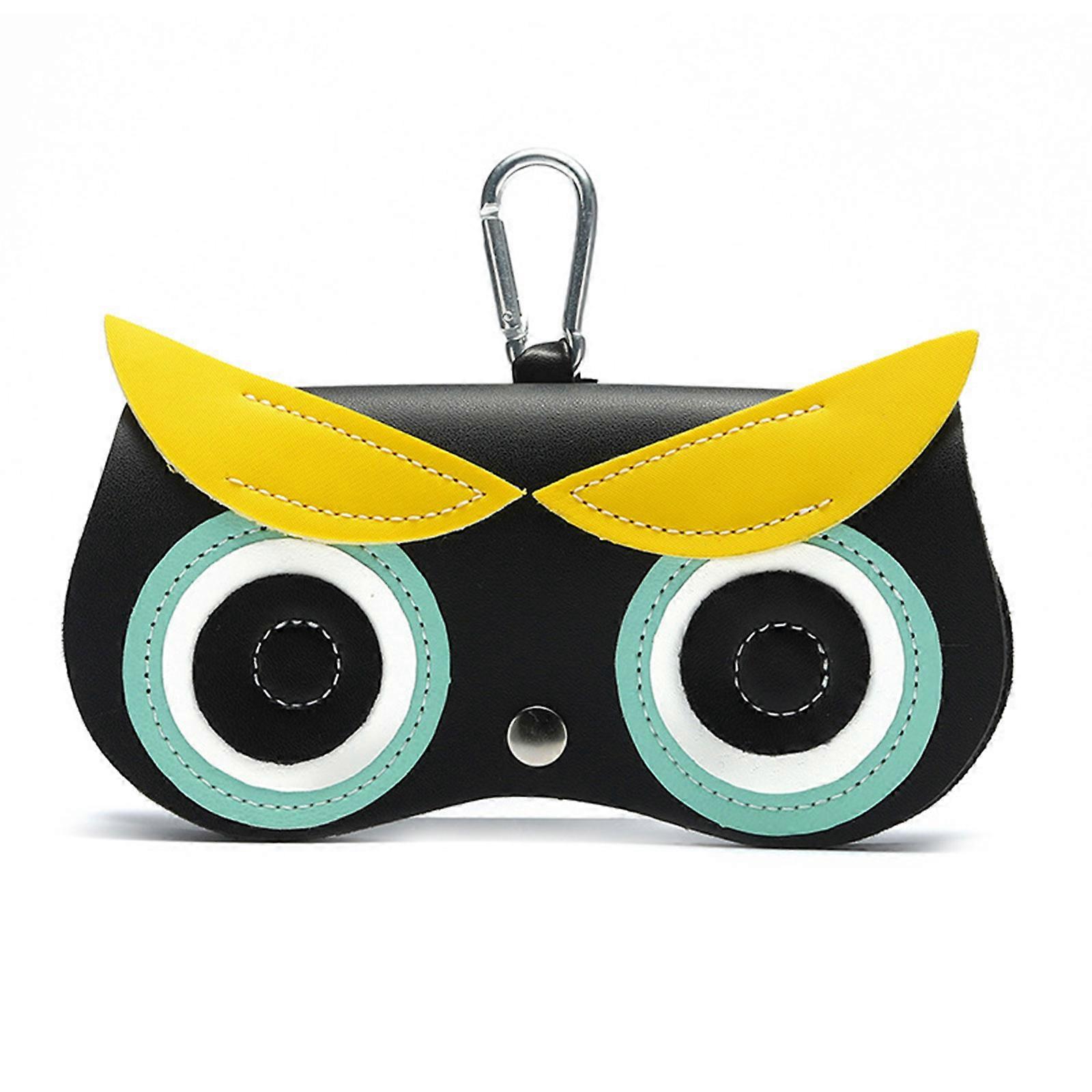 Niedliche Eule Design PU Leder Brillenetui - Sonnenbrillenetui Halter
