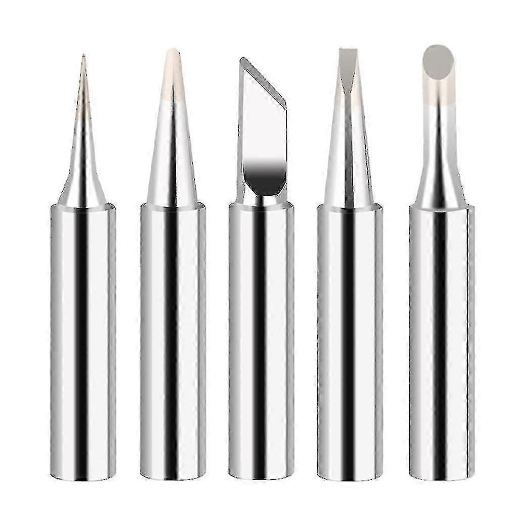 5 piezas Durable Soldering Tip Hot Bare Copper Soldering Tip Set