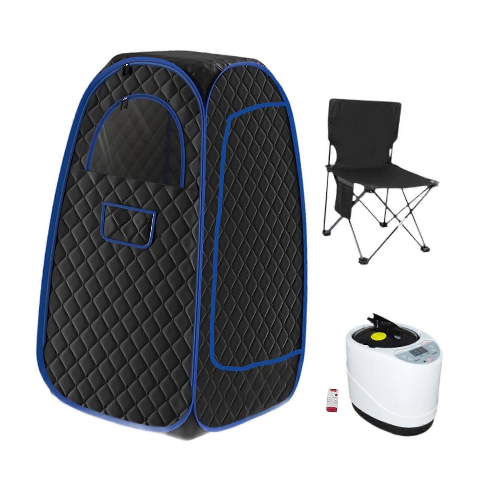 Boîte de sauna intérieur avec chaise de sauna ménage Sauna à vapeur portable facile à utiliser