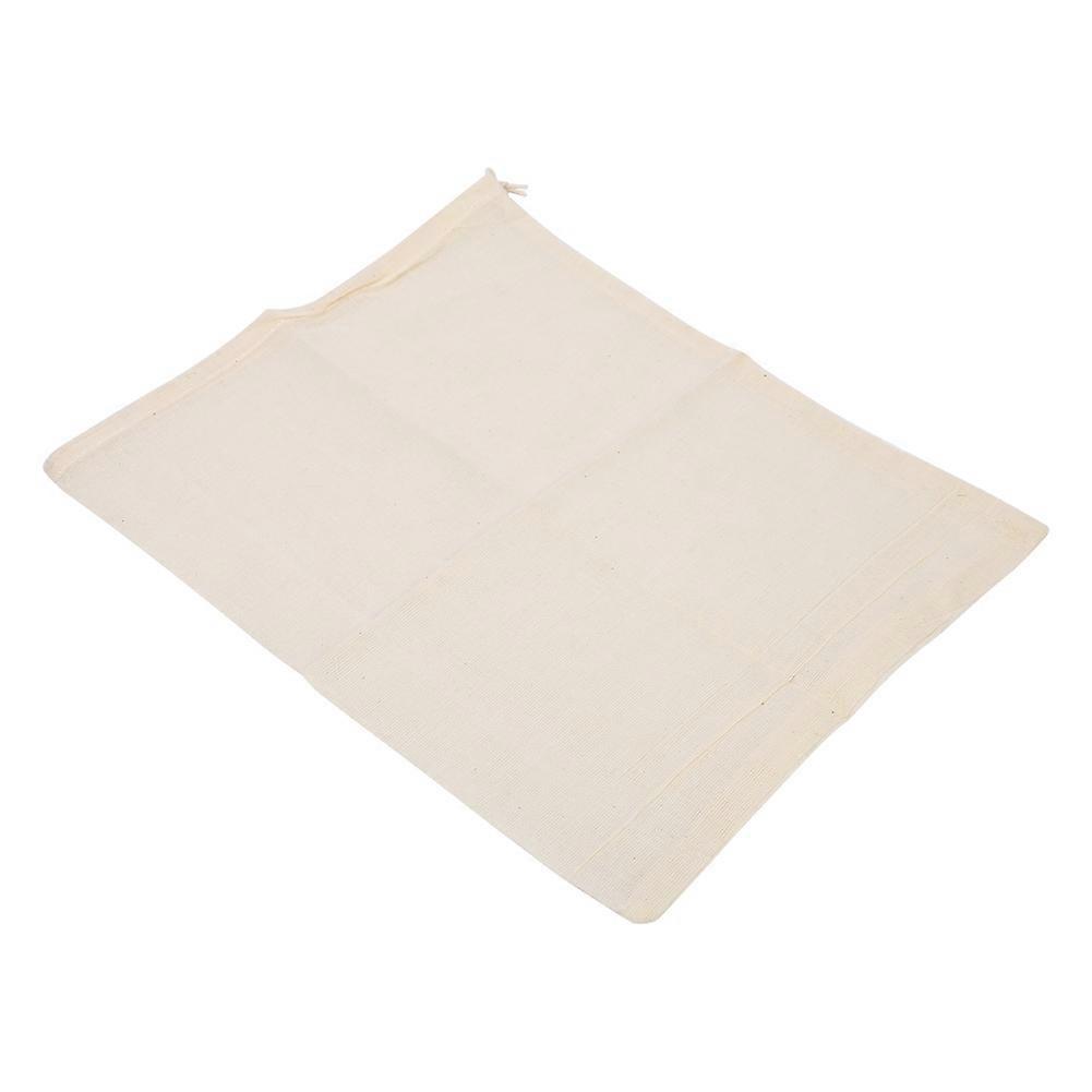 2Pcs Unbleached Cotton Herb Bouquet Garni Infuser Straining Bags With Drawstring(S 25 x 20cm)