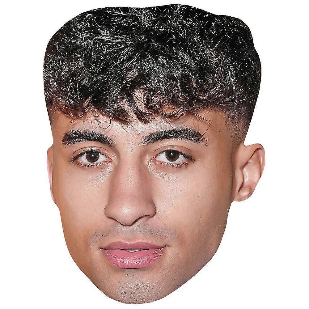 Isaac Francis (Curls) Celebrity Mask, Flat Card Face