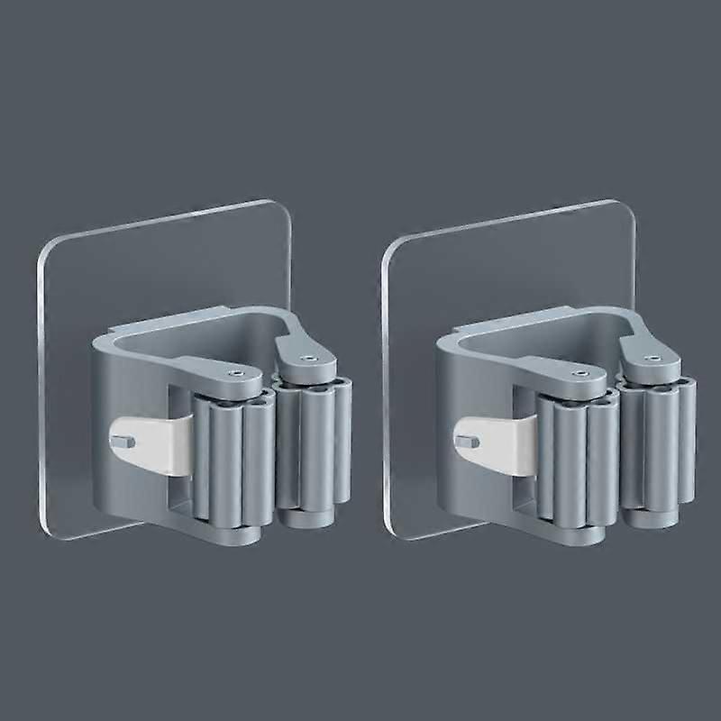 Mop Broom Holder with Adhesive Hooks