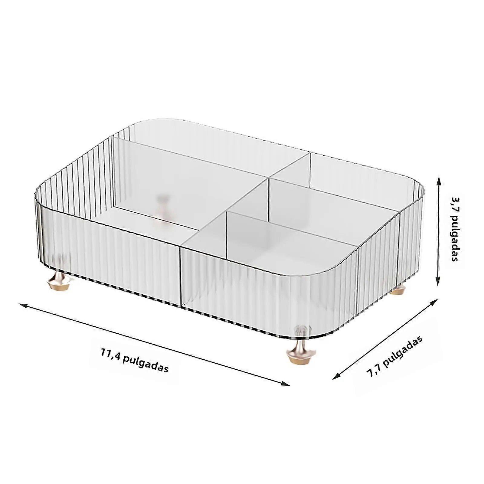 Perfume Organizer for Bathroom and Hallway Clear Storage Box for Lotion and Cosmetics Large Capacity for Bedside Table
