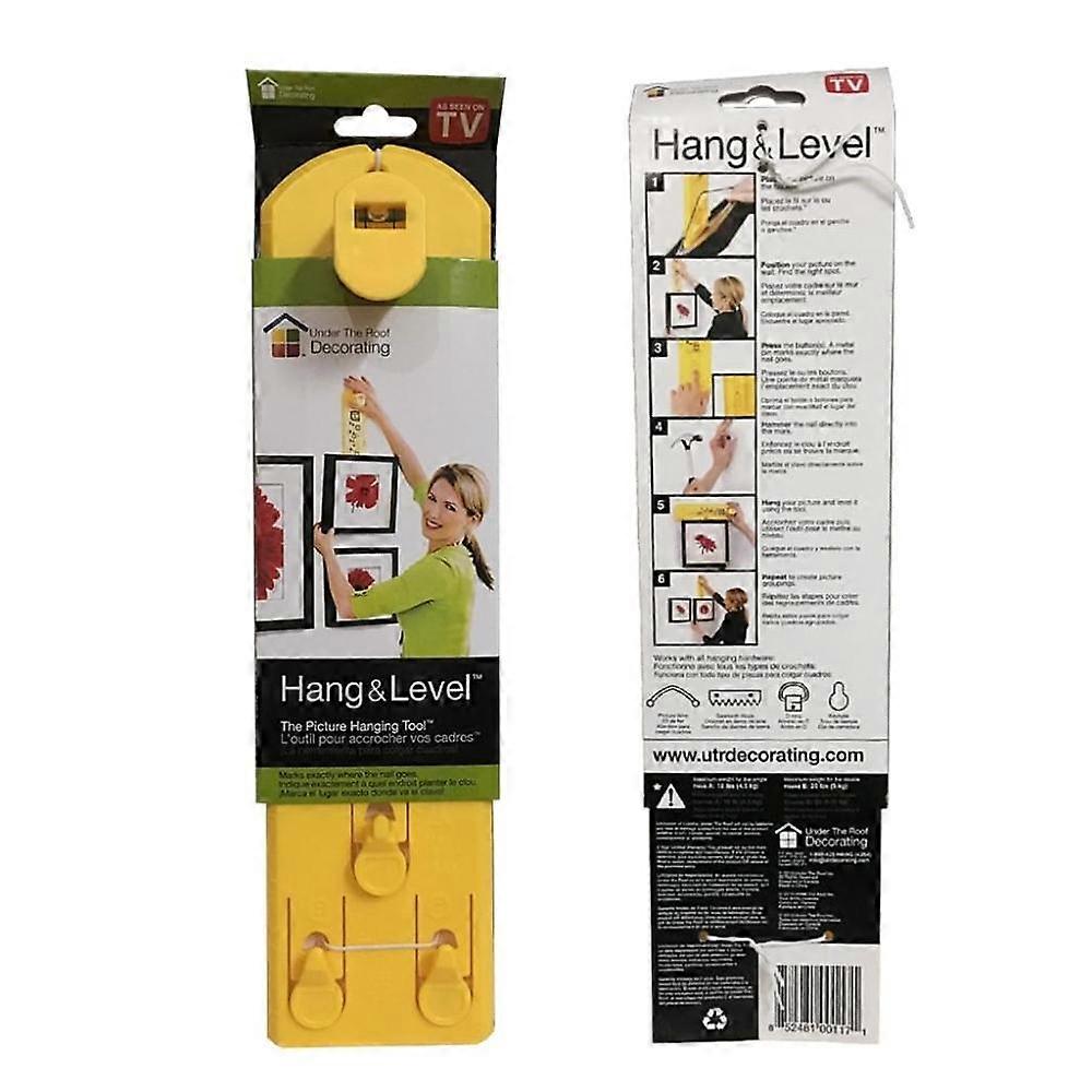 DIY Picture Hanging Hand Tool, Horizontal Picture Frame Ruler To Mark The Position