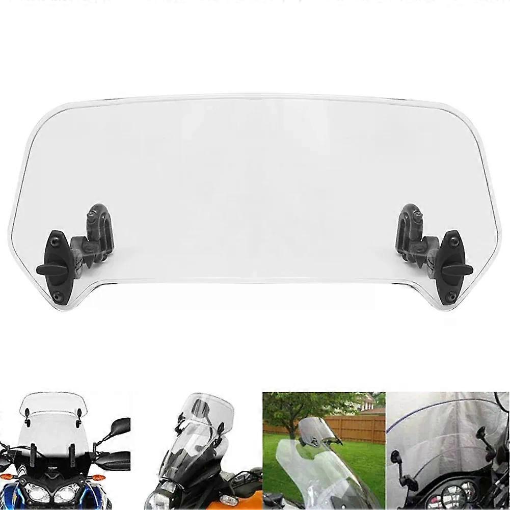 Motorcycle Universal Windshield Extension Adjustable Spoiler Clamp-On Windscreen Deflector compatible for    SUZUKI MAXP