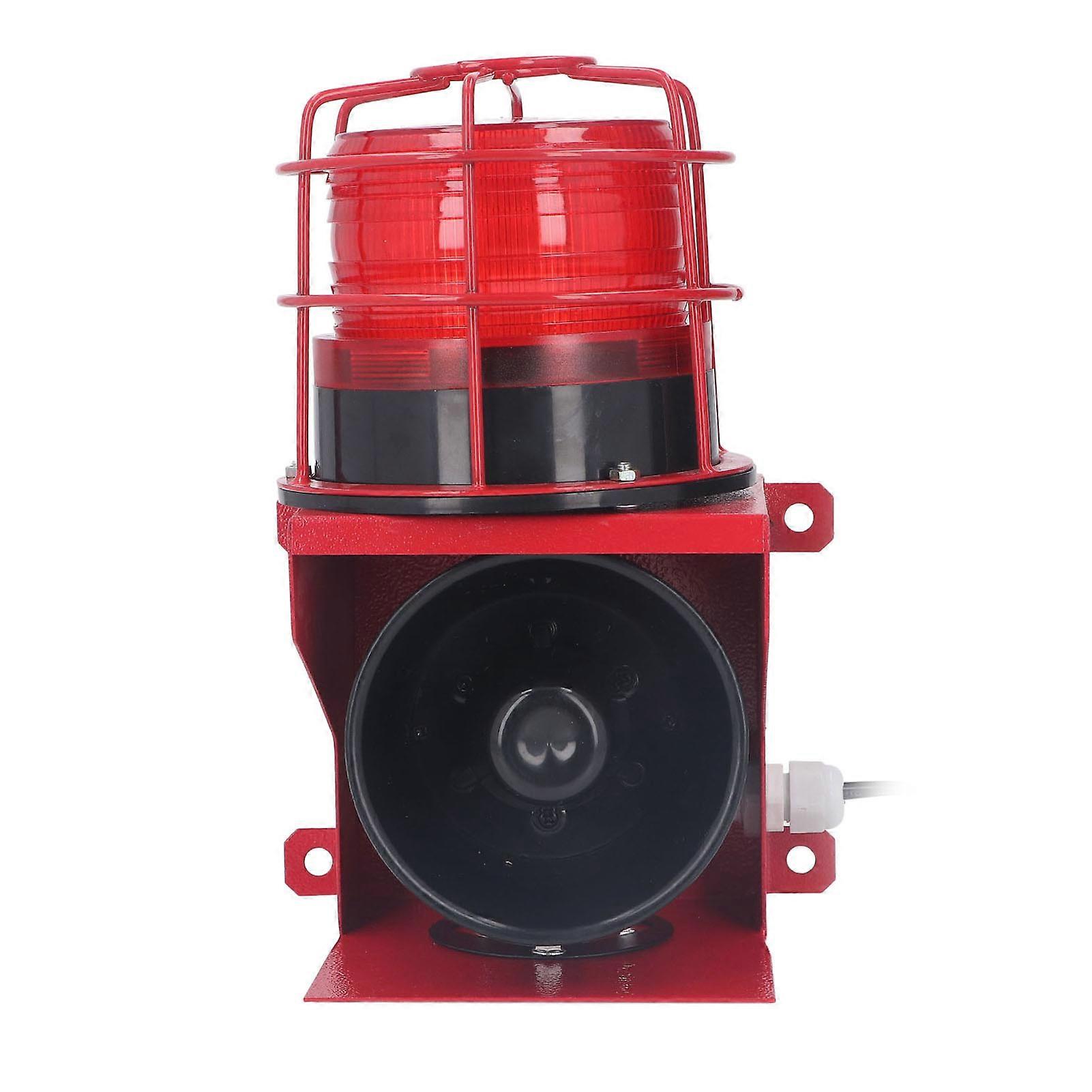 Industrial Sound Light Alarm High Power Siren Horn 115db Security ble Visual Alarm Wall Installation DC12V
