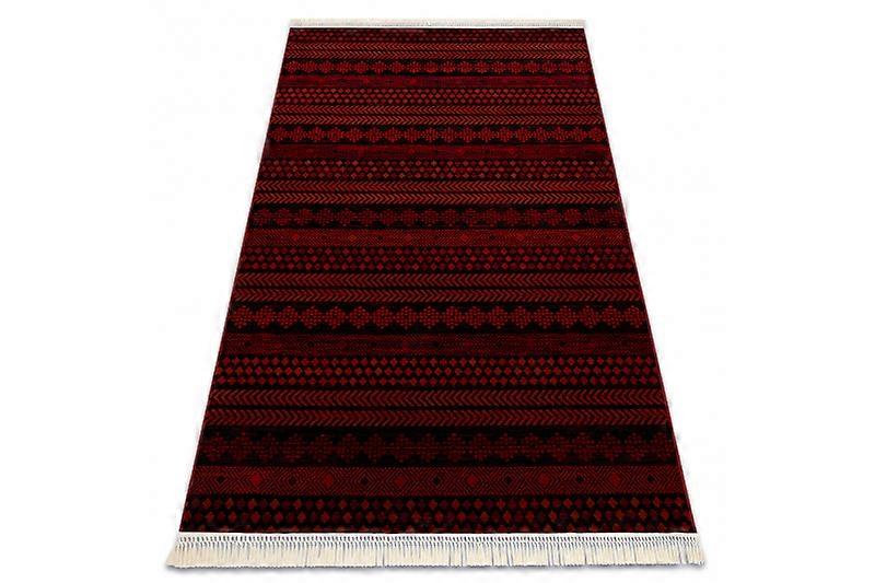 ORIENT 5132 carpet burgundy / black Oriental, with fringes