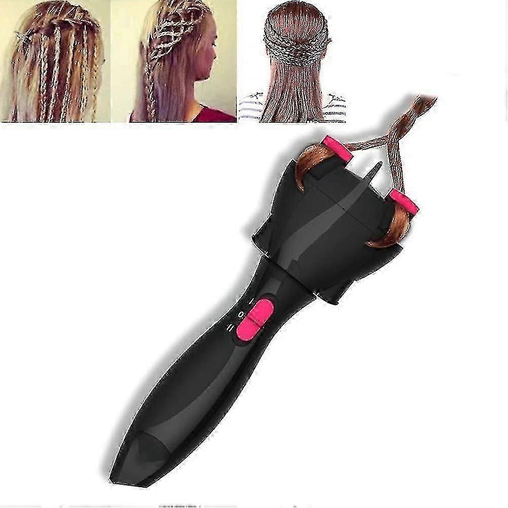 電動ヘアブレイダー、自動クイックツイストツイスターヘアブレイディングマシン、スマートDIYマジックヘアスタイリングツールローラーヘアブレイダーツールクリスマスギフト