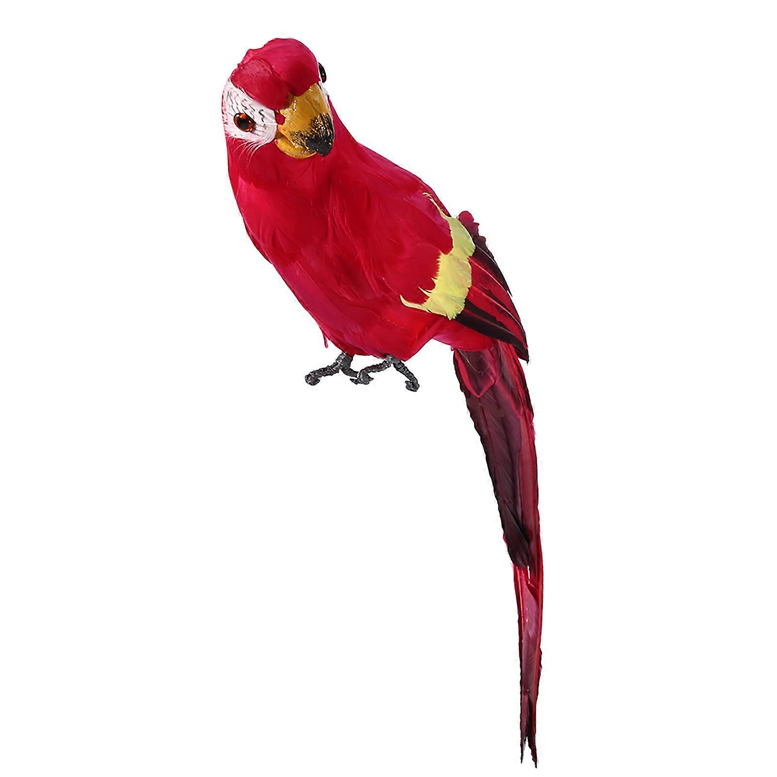 Simulation Feather Parrot Artificial Bird Decor for Home and Garden, Colorful Party Decoration, Realistic Design