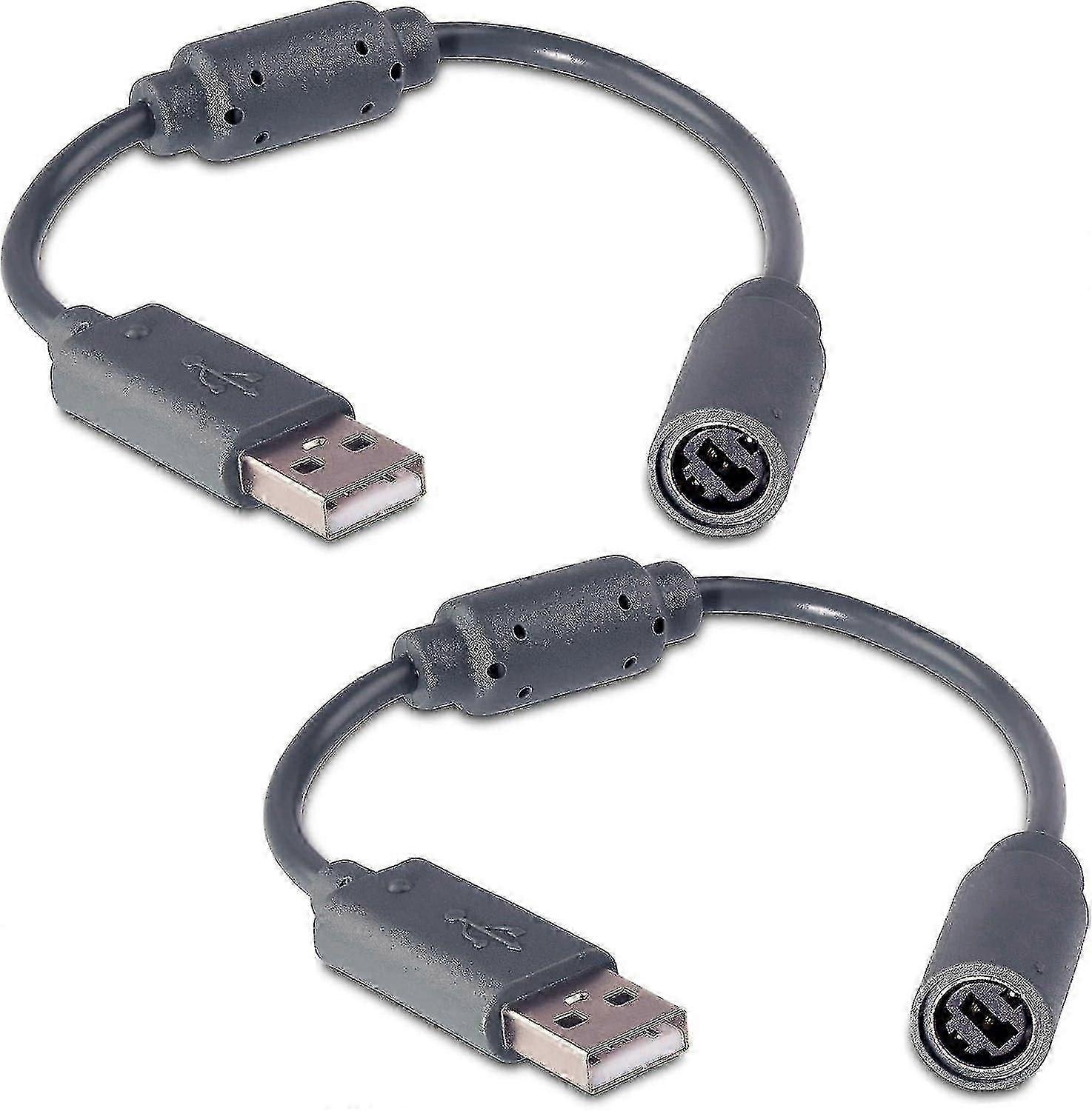 2pack Wired Controller Usb Breakaway Cable Cord For Microsoft Xbox 360 Guitar Hero