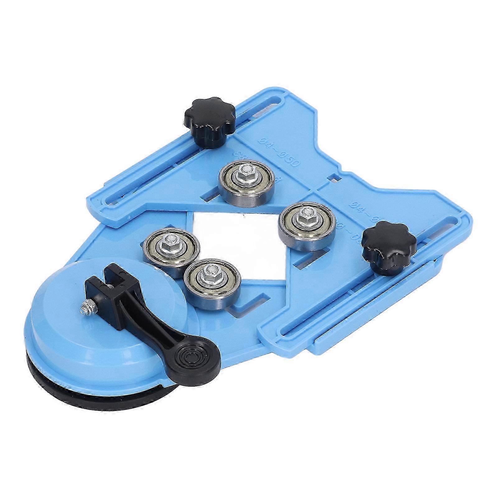 Blue Hole Drill Guide Locator with Suction Cup Drill Bit Hole Saw Guide Jig for Marble Tile Glass
