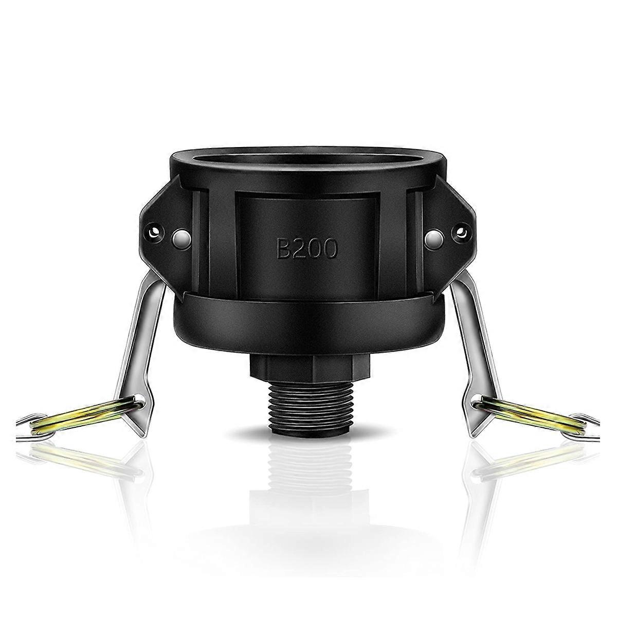 275 330 Gallon IBC Tote Fittings Adapter 2 Inch Tote Tank Drain Adapter with Camlock Garden Hose Connection