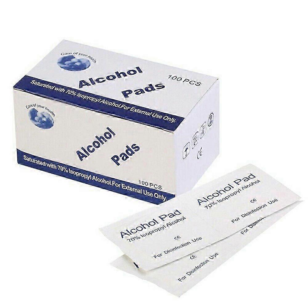 1-3X 100Pcsアルコールワイプ使い捨て滅菌抗菌応急処置ツール