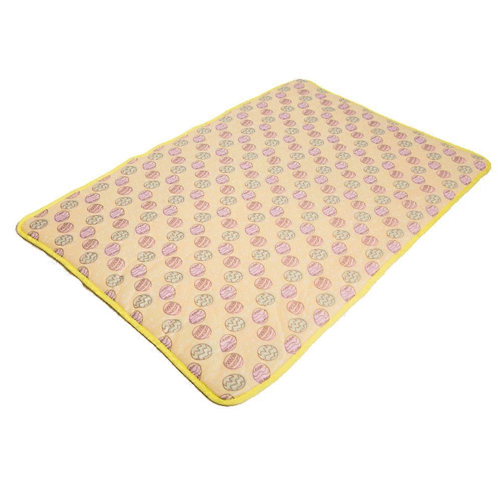 Summer Companion Mat, Ice Silk Fabric Cooling Pad for Dogs and Cats, Multi-Purpose Usage on Floor Sofa Car Back Seat, Quick Drying Mesh for Easy