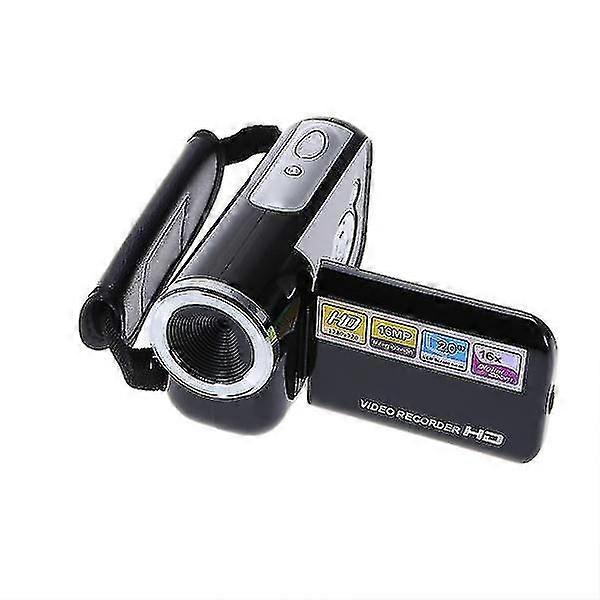 Mini Video Dv Camcorder Handheld 16 Million Pixels Digital Camera Led Flash Digital Zoom 2.0 Inch (black)