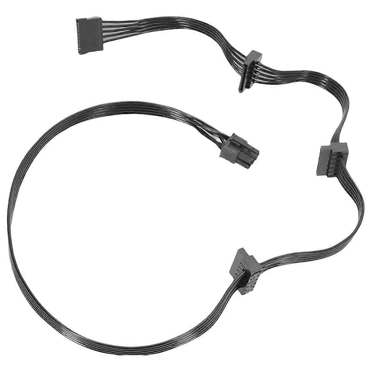 PCIe 6 دبوس 1 إلى 4 SATA 15Pin كابل امدادات الطاقة للتركيز +/ MK3 / FX / P Series 850PX 750PX 650PX PSU