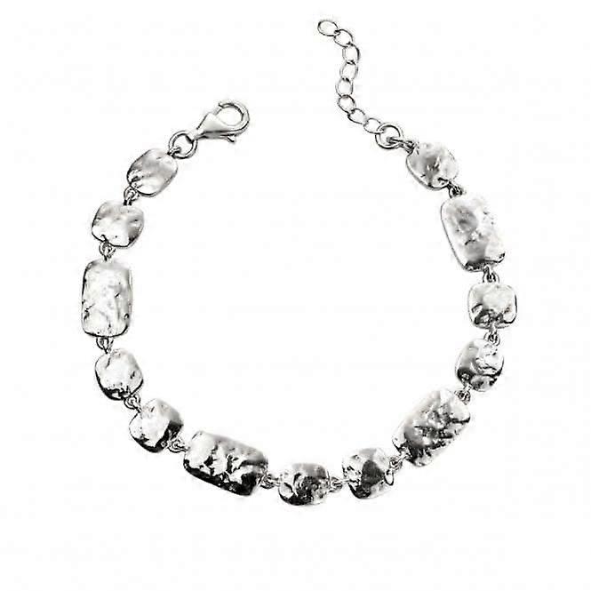 Beginnings Sterling Silver Hammered Multi Link Bracelet B5199
