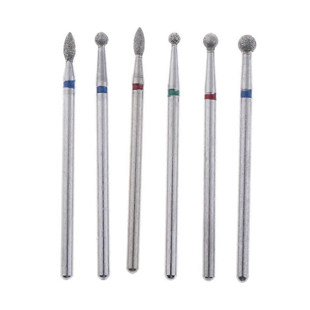 6個/パック プロフェッショナルキューティクルクリーン /32インチ、ビット、電動ヤスリマニキュア/