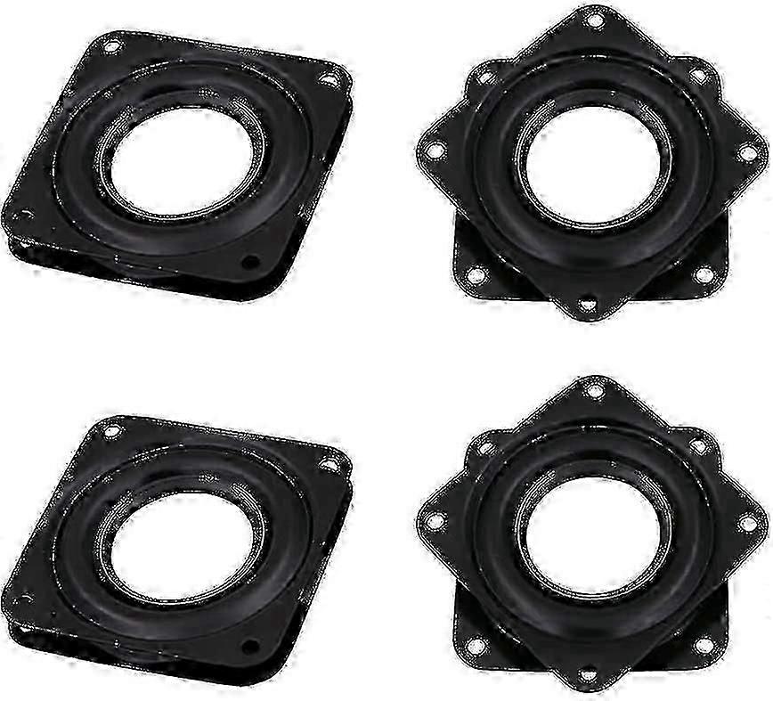 4 Pcs Square Rotating Swivel Plate,lazy Susan Turntable Bearing With Steel Ball-Good