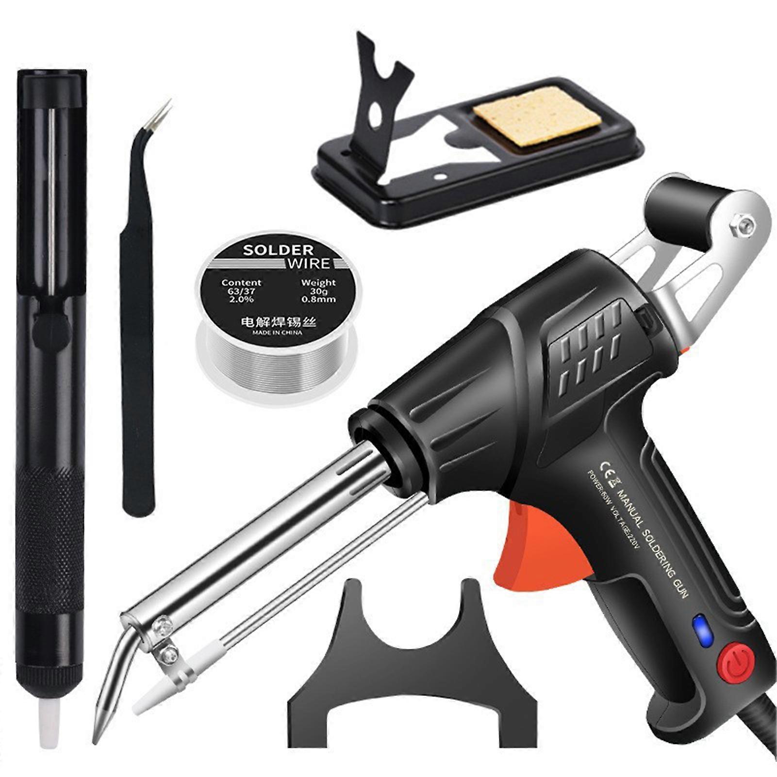 60w Automatic Tin Feeding Multifunctional Handheld Soldering Gun - External Heating and Internal Heating Electric Soldering Iron Set