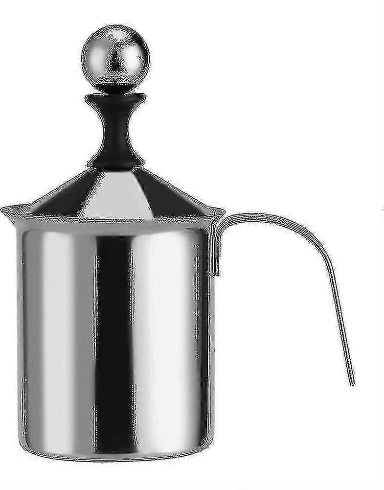 Milk Frother 400 Ml / 800 Ml Stainless Steel Hand Manual Milk Frother Double Mesh Foam Blender