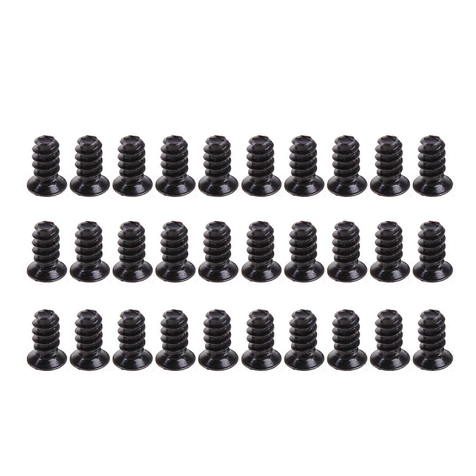 30 Pcs Radiator Screw PC for Case Cooling Cooler Flat for Head Tapping Screw Set
