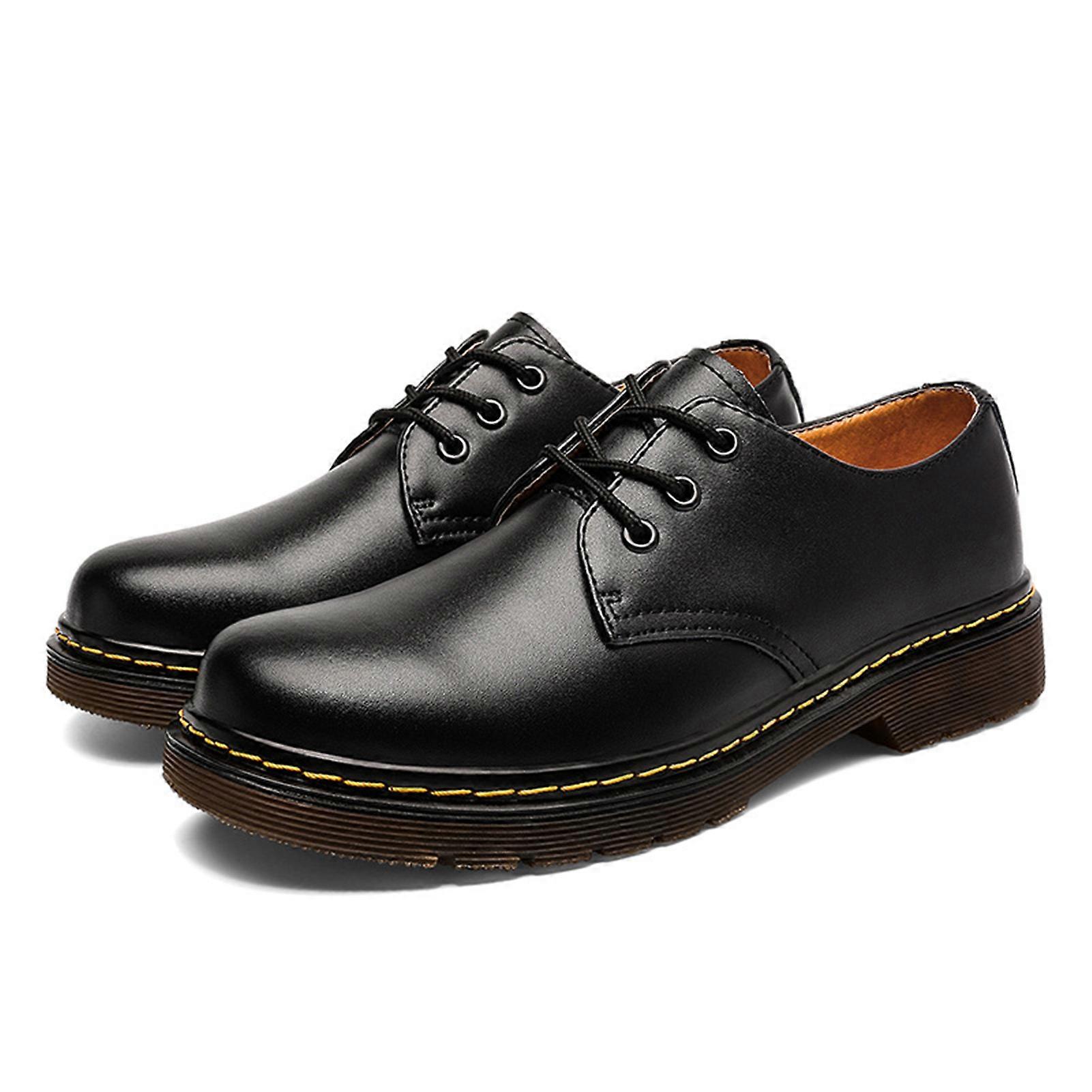 Stivali Oxford da uomo Comode scarpe da sera formali antiscivolo a punta tonda Scarpa da lavoro per maschio