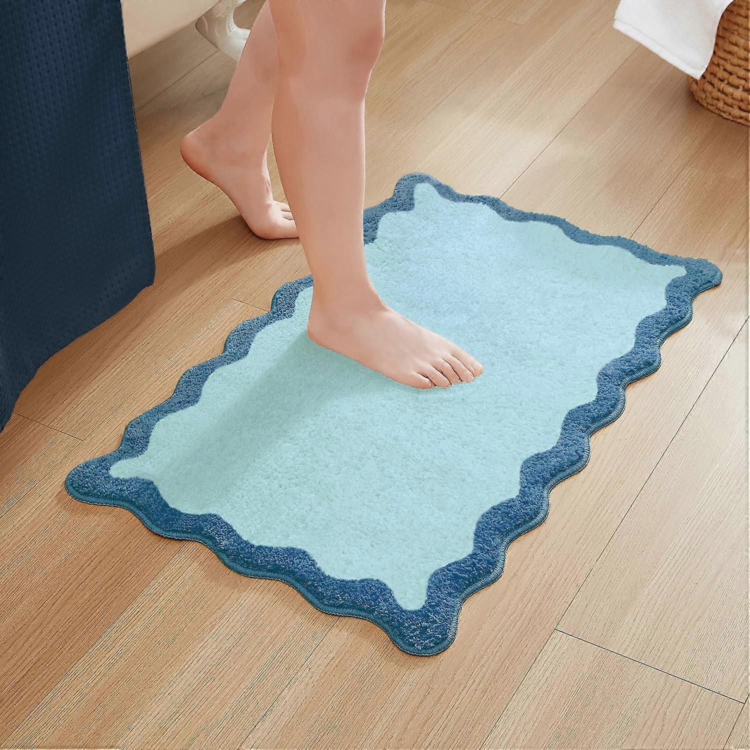 Absorbent Non-Slip Bath Mat for Shower Bathroom 20x32 Inch