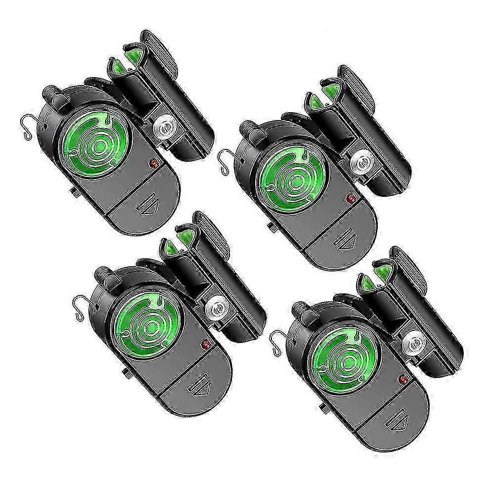 Set of 4 Fishing Bite Alarms with Sound Alert