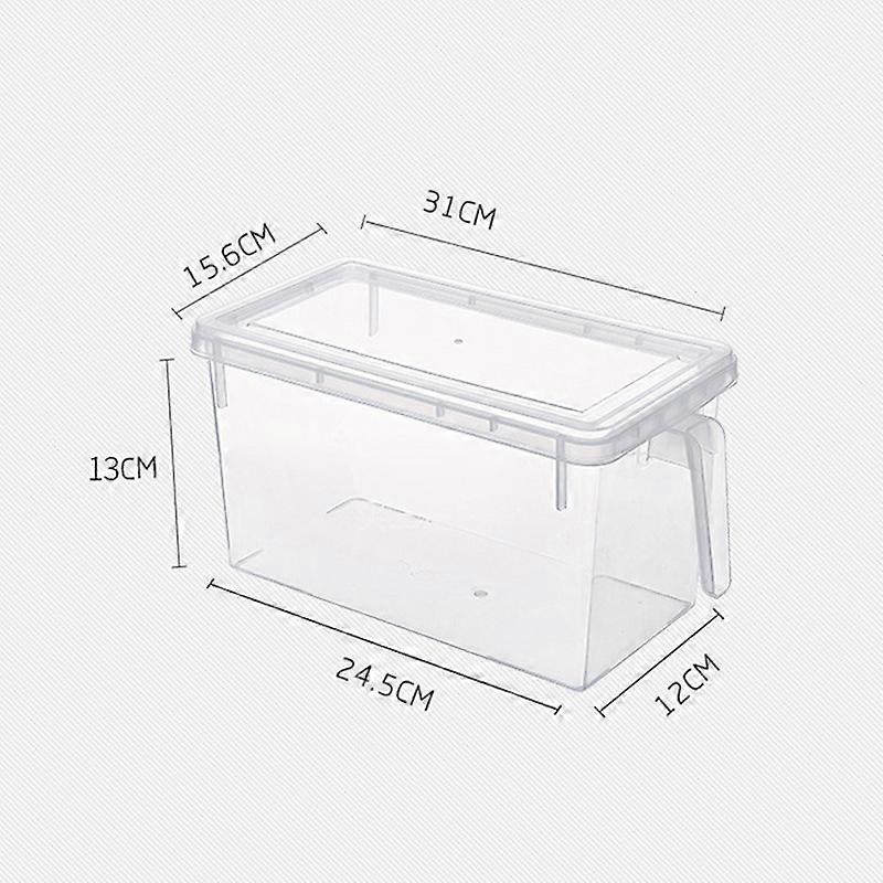 Kitchen Food Storage Container Case Refrigerator Crisper Box with Handle Multifunctional