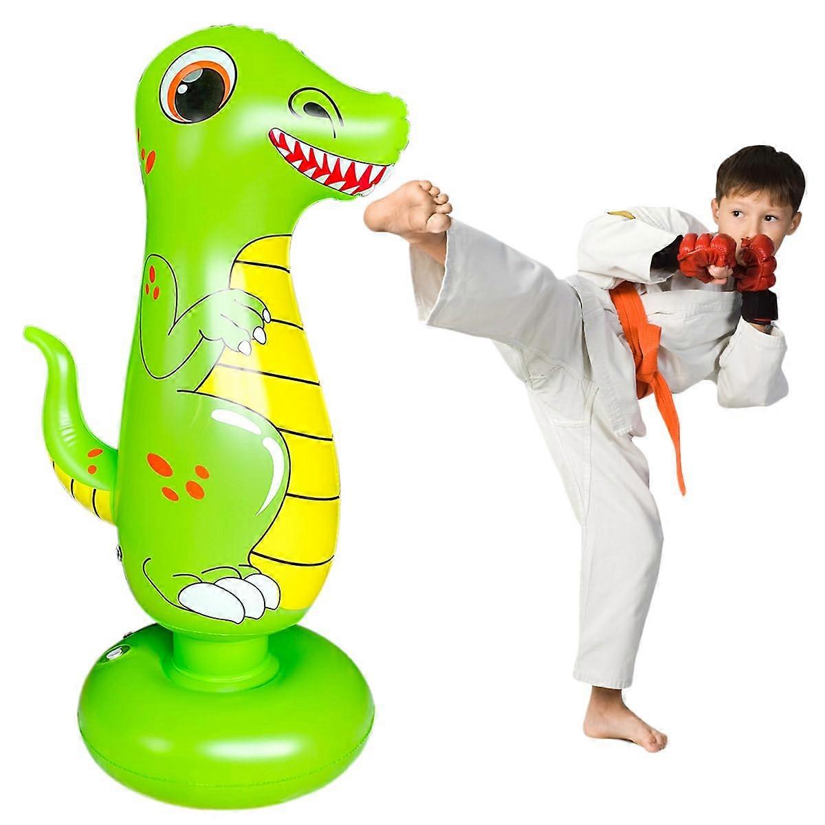 Punching Bag for Kids, Free Standing Bounce Back Boxing Bag for Karate and Taekwondo Practice, Durable De-Stress Bag