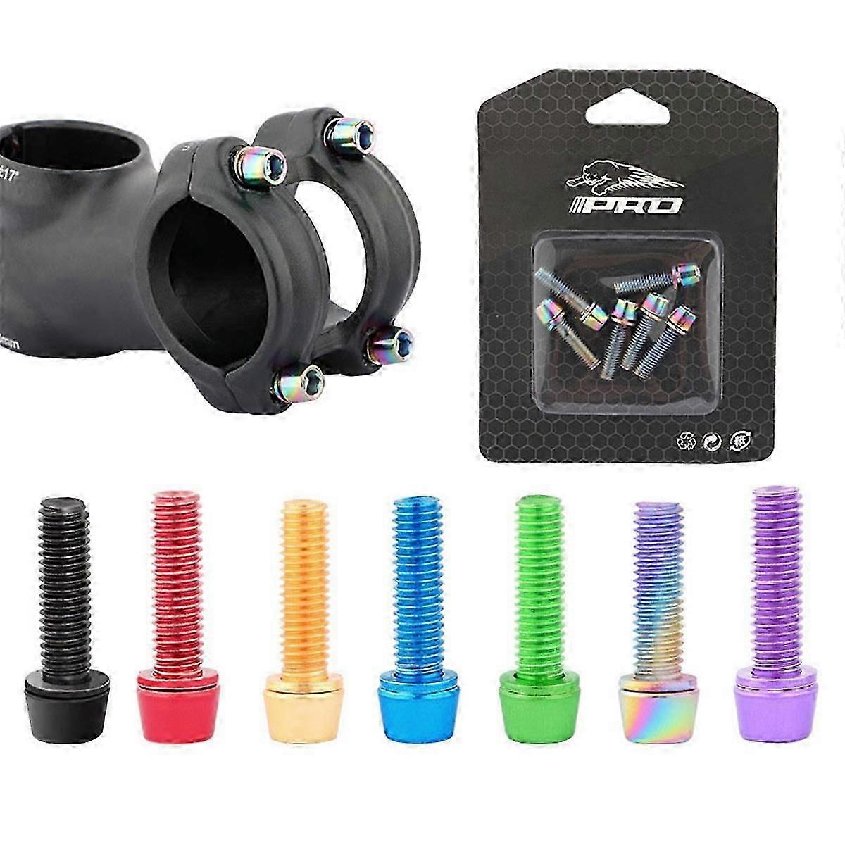 Ζωηρόχρωμες βίδες καθισμάτων M5*18MM τιτανίου για το ποδήλατο βουνού