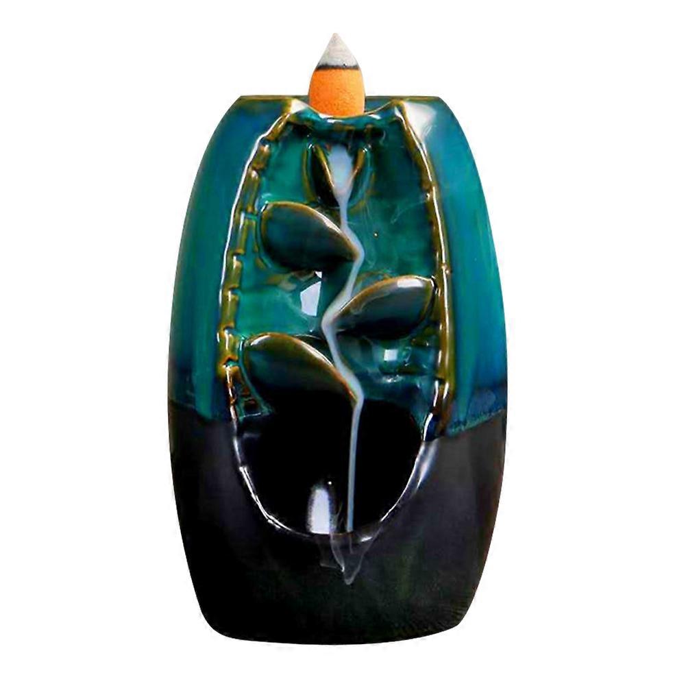 Backflow Censer Smoking Flow Ceramic Incense Holder Decoration for Home Office