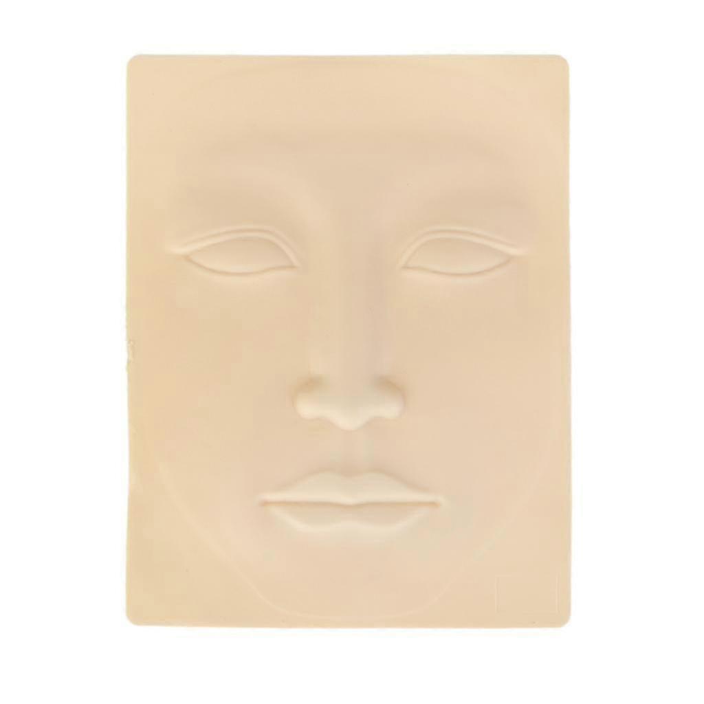Pro 3D Microblading Practice Skin for Brow & Lips Training, Silicone Pad 19x14cm