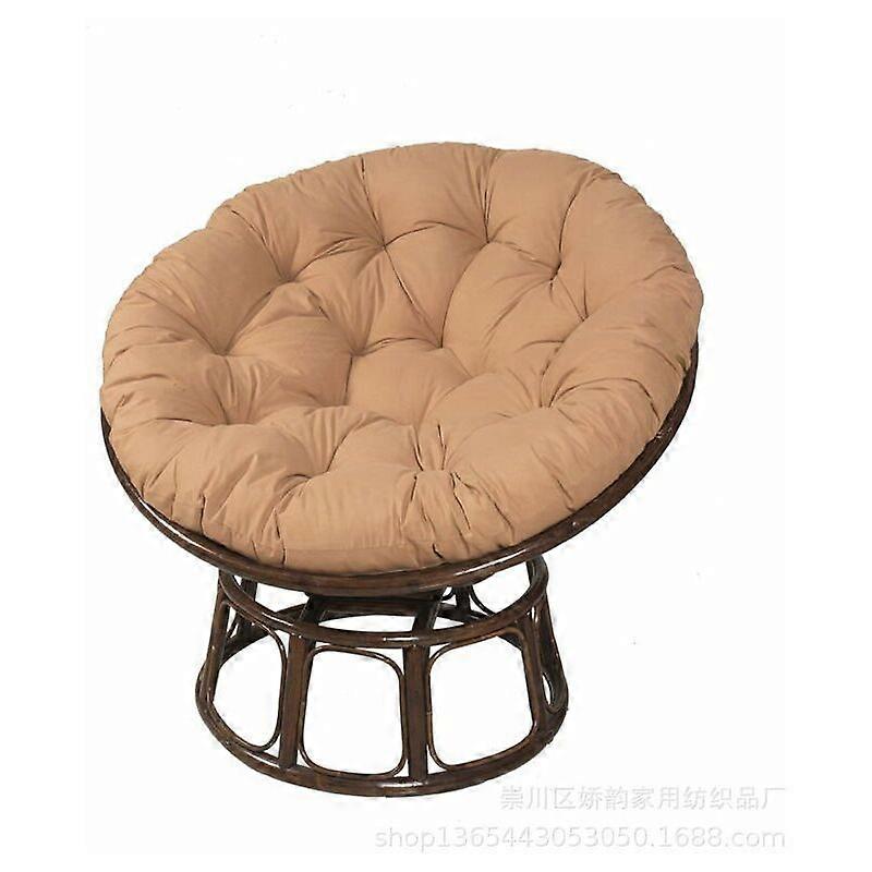 Hanging Mattress Round Bird's Nest Cushion (khaki, 100CM*100CM)