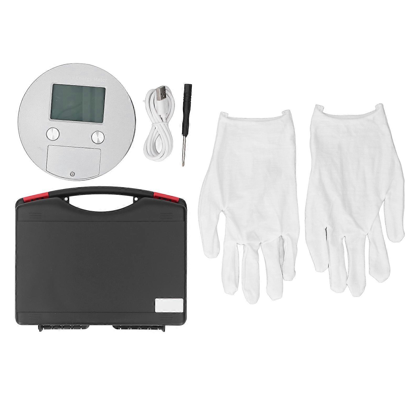 UV Detector 315-400nm Aluminium Alloy Portable Light Intensity Energy Temperature UV Index Meter