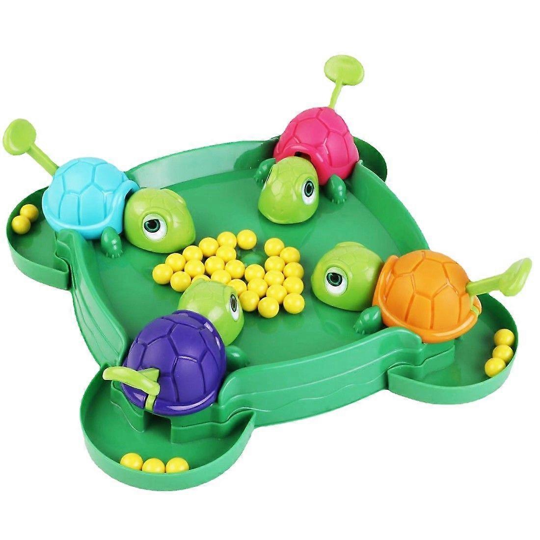 Turtle Eating Peas Family Board Game Hungry Turtle Game Parent-child Interactive Desktop Leisure Toys 1setD-