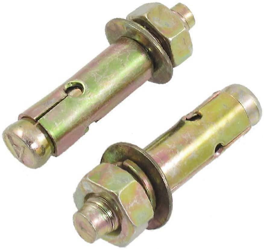 Expansion Screw Bolts,Screws,Screws,M10 x 60mm Hex Nut Sleeve Anchors Tool Metal Expansion Bolt 2 Pcs (Color : Multiple Colors)