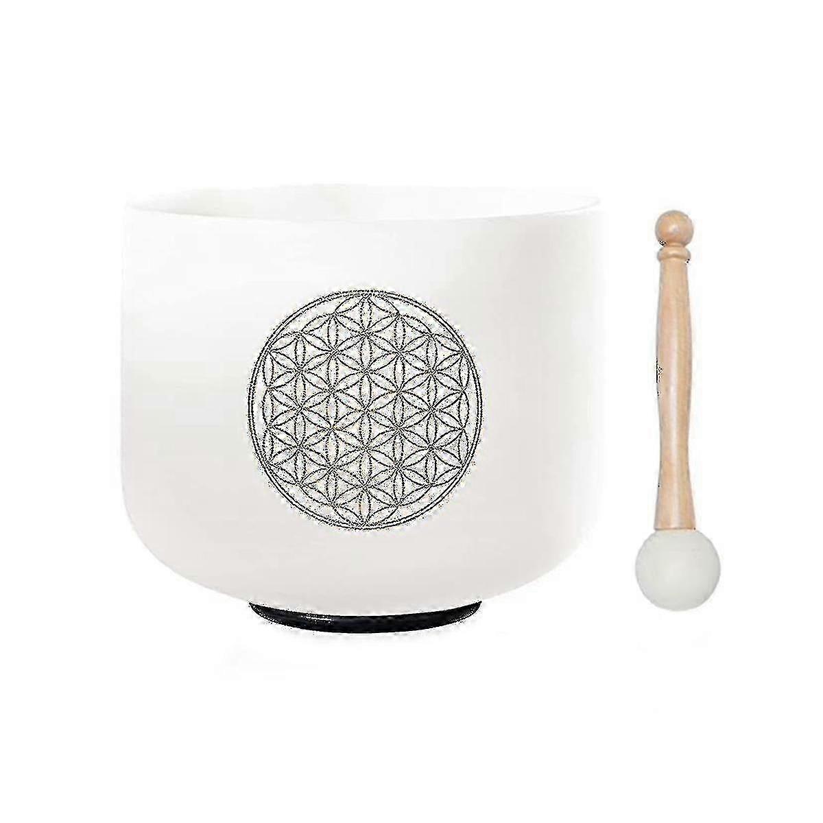 Tigela de Cristal para Meditação e Chakra de Cura Sonora de 8 Polegadas para Meditação e Chakra com Frequência de 528 Hz