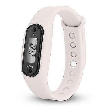 1kpl urheilurannekello Blet-näyttö Fitness Gau Step Tracker Digitaalinen LCD R Run Step Wal Calorie