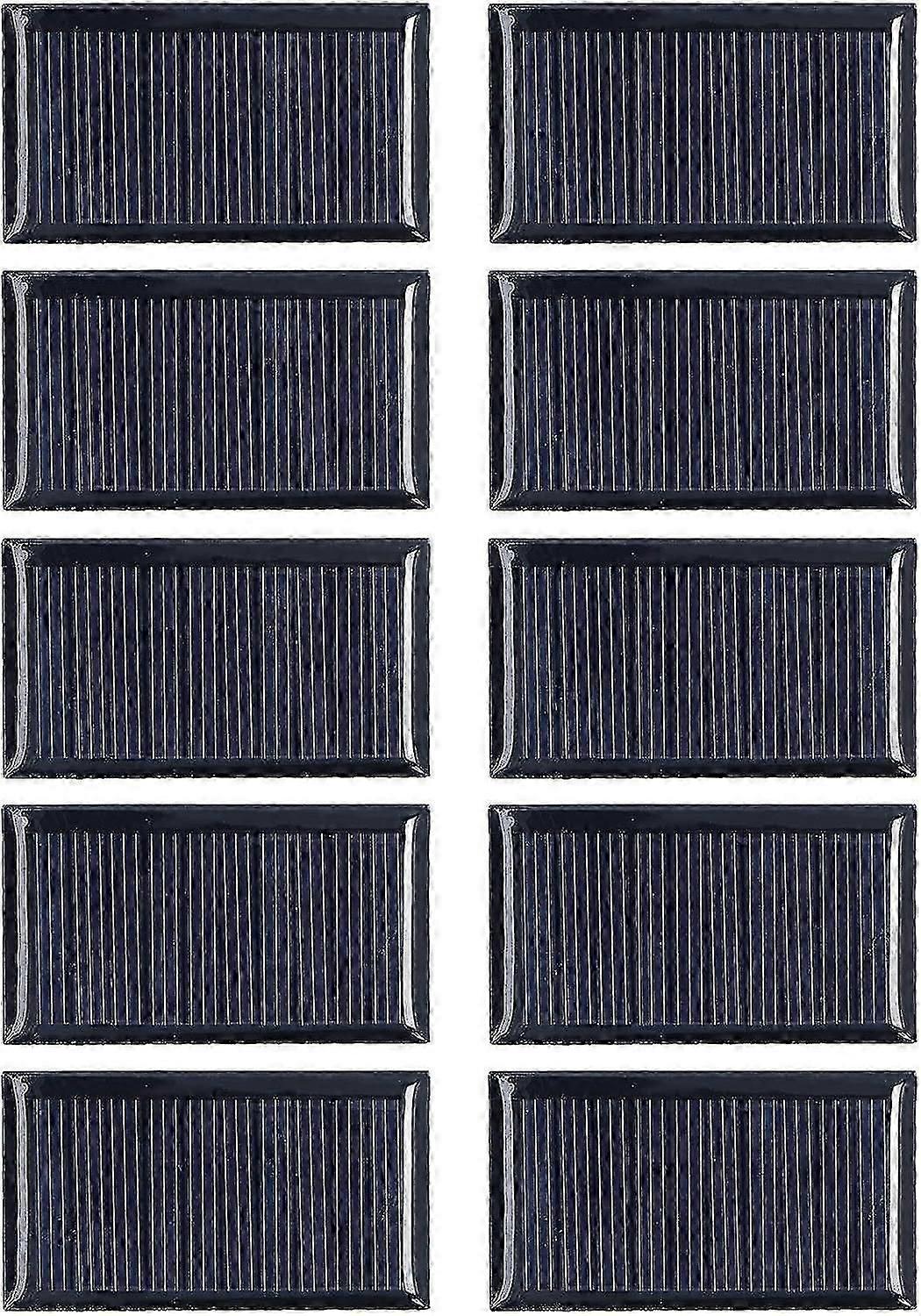 10pcs Mini panel solar, 0.15w 5v pequeña célula solar resistente a la intemperie impermeable DIY módulo de panel solar