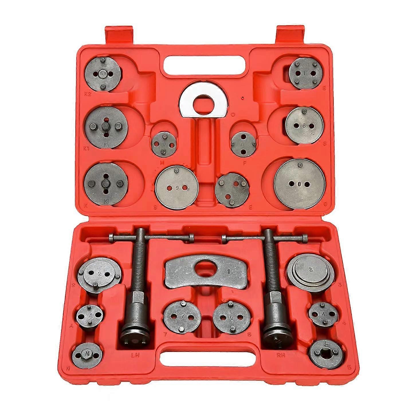 Auto Repair, auto Maintenance, Brake pad Tool Assembly Return, Cylinder Tool Replacement, disassembly and Repair (22pc red)