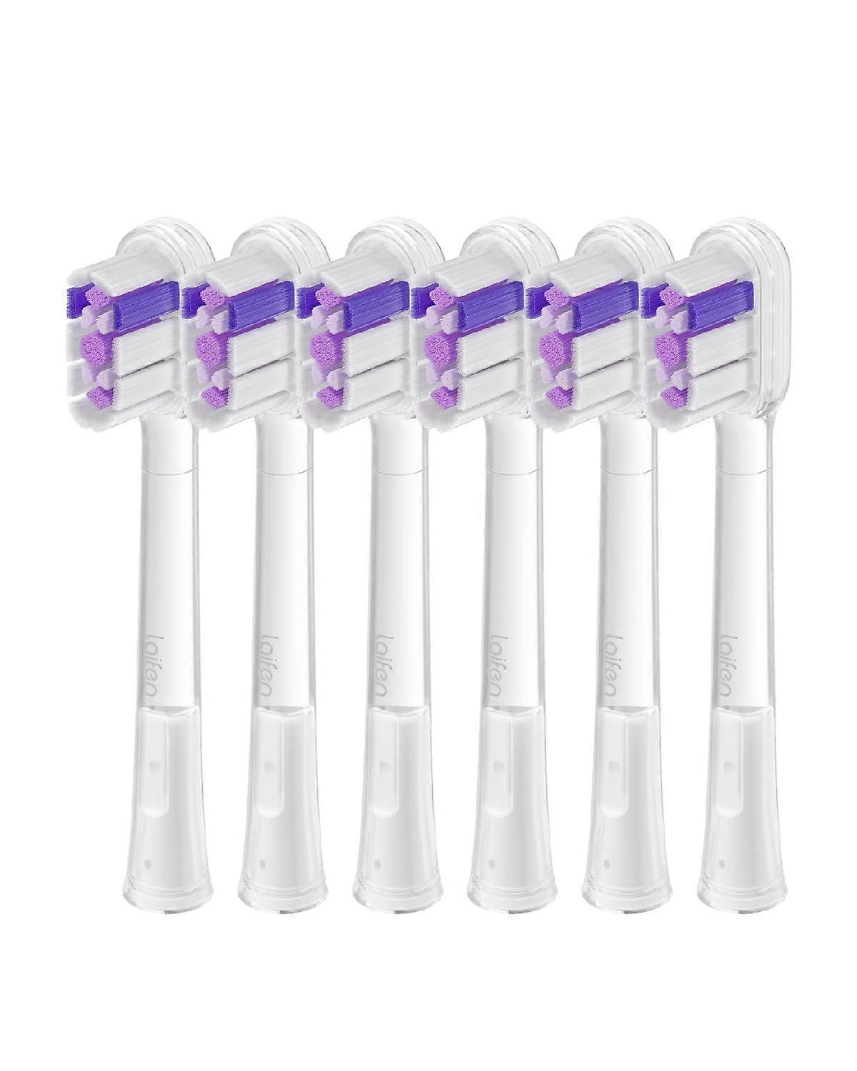Cushioned Toothbrush Heads 6-Pack Replacement For Wave And Wave Special Electric Toothbrush 2025 Version Ultra Whitening