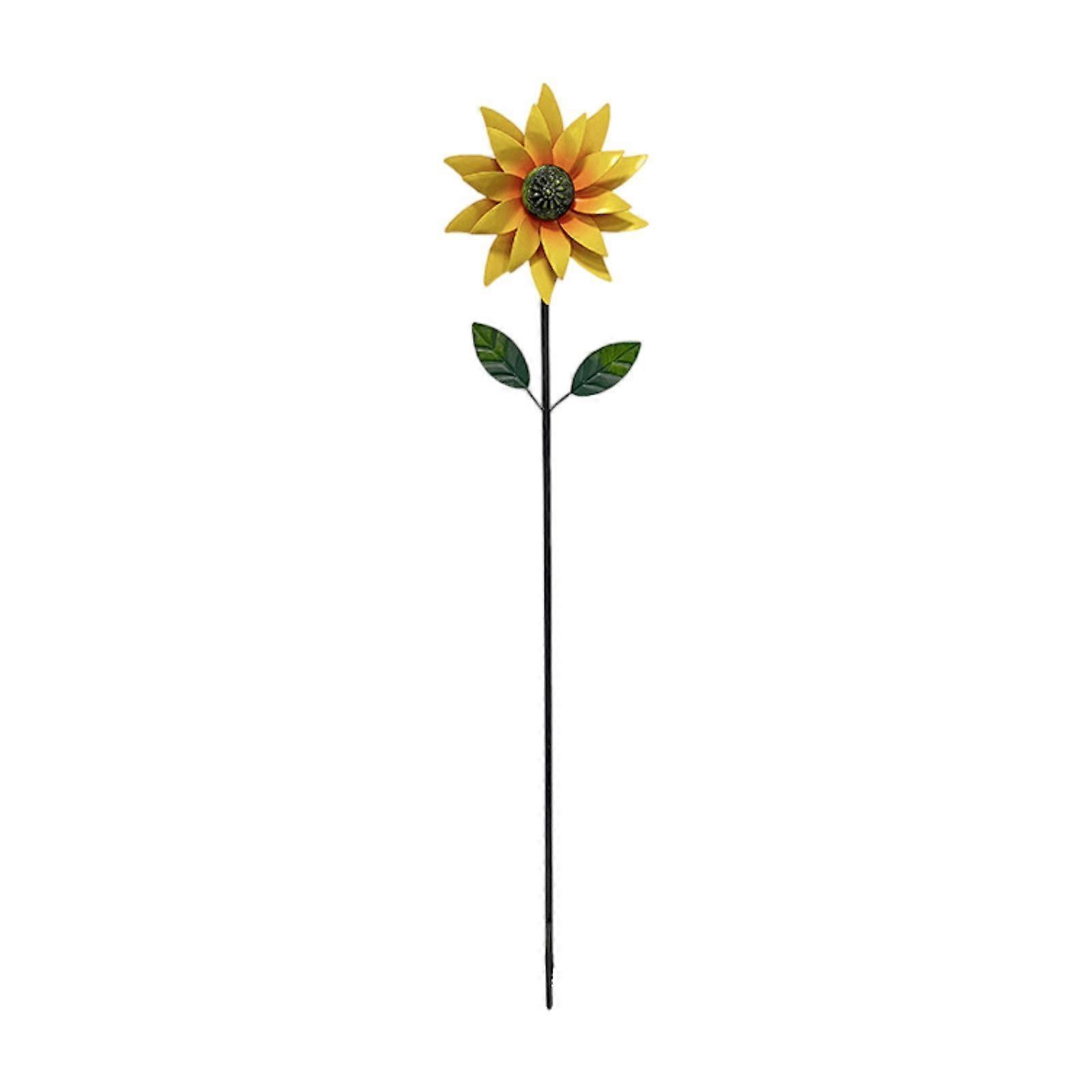 Sunflower Wind Spinner Rotating Garden Windmill for Path Porch Swimming
