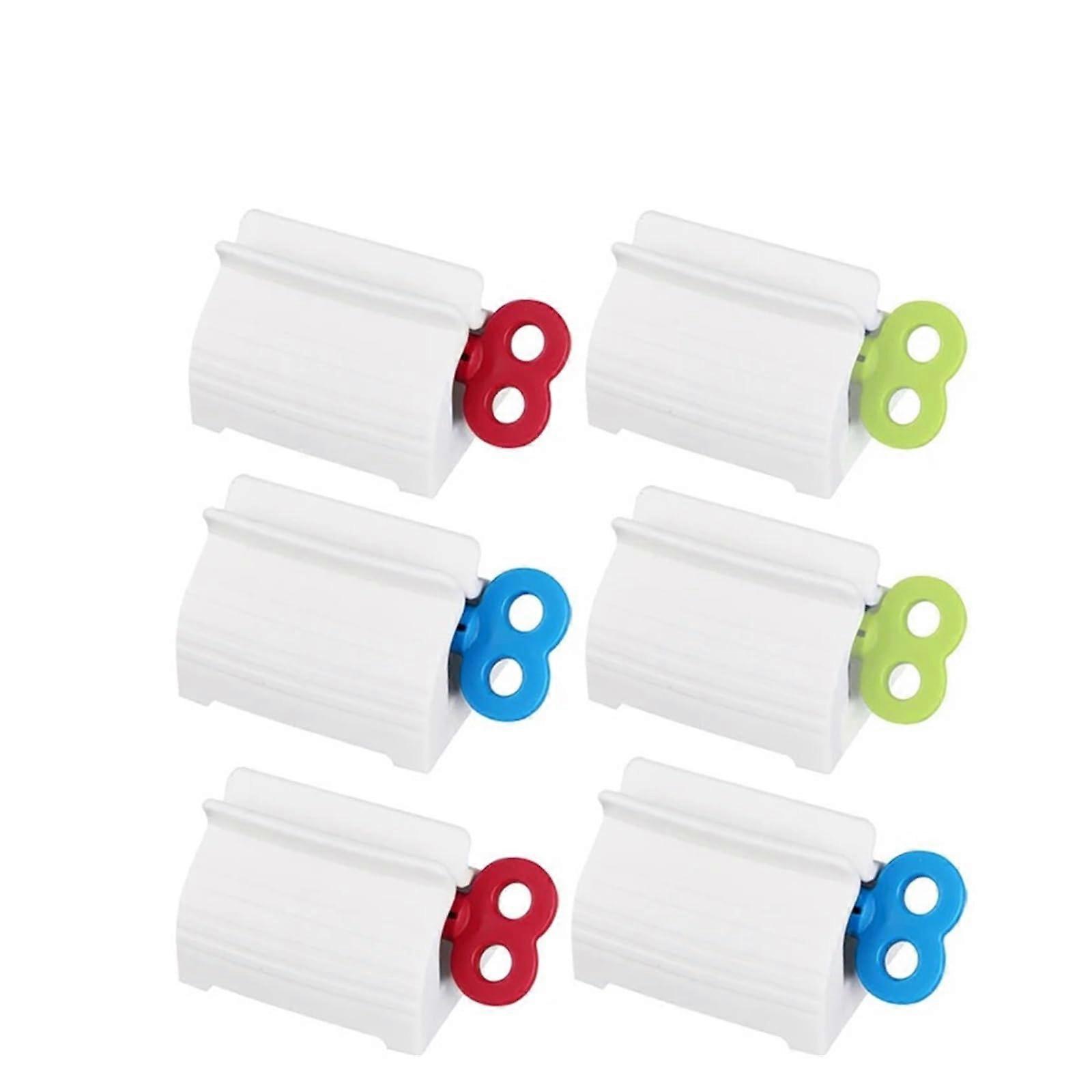 Tube Hand Cream Cleanser Dispenser Holder Portable Manual Squeezer Toothpaste Squeezer Set 6pcs Mixed Color Household Tools