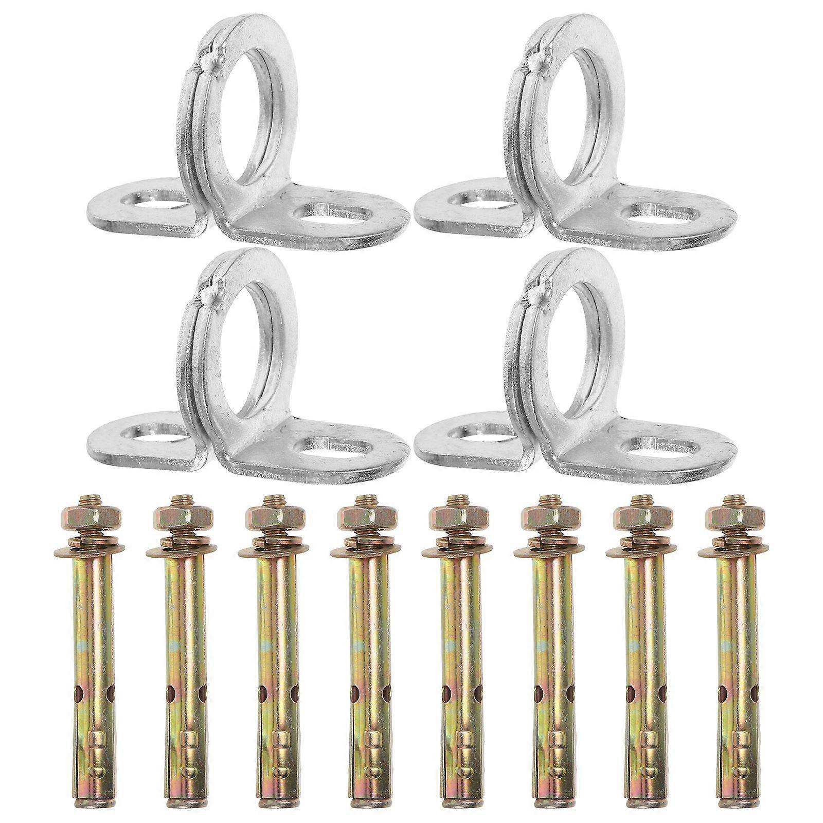 4pcs Ceiling Hook Heavy Duty Hammock Hook Replacement Pad Eye Plate Marine Hardware Hook Marine Application Hook Rope Hook