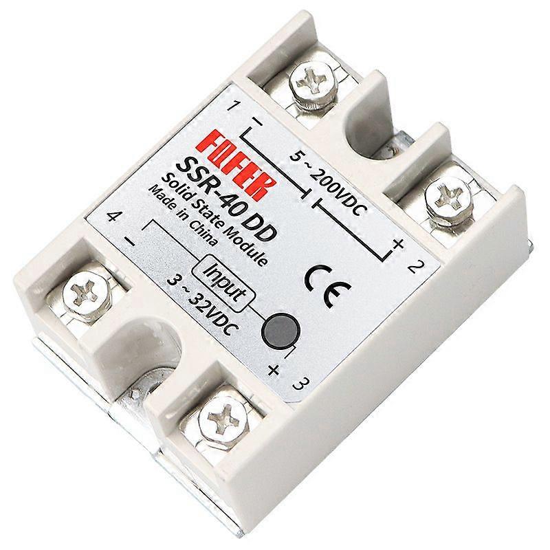 Single Phase Solid State Relay DC-DC -40DD 40A White + Silver