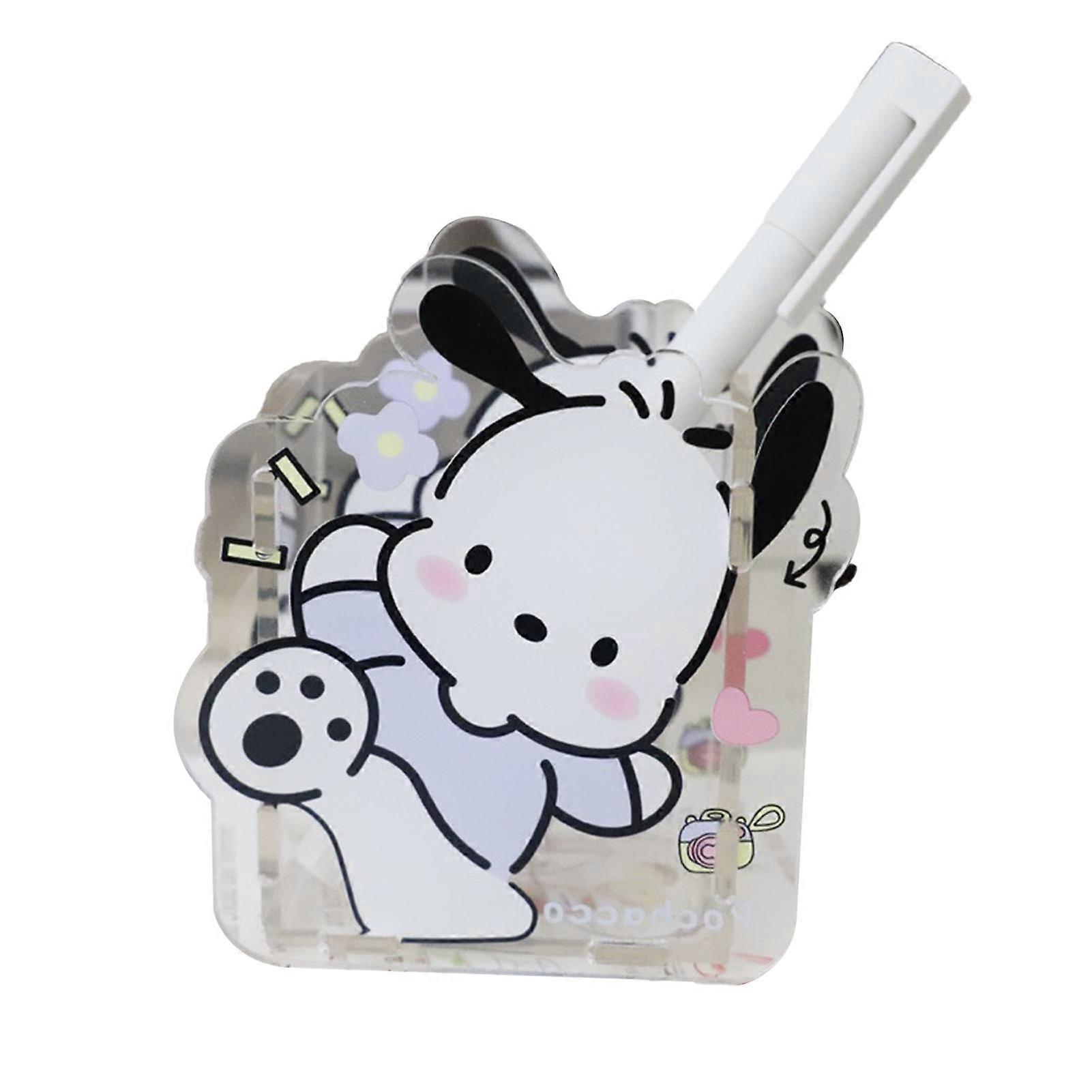 Pencil Holder Transparent Clear Acrylic Material Cute Style Keeping Tidy Convenient Practical Stationery Caddy for Home