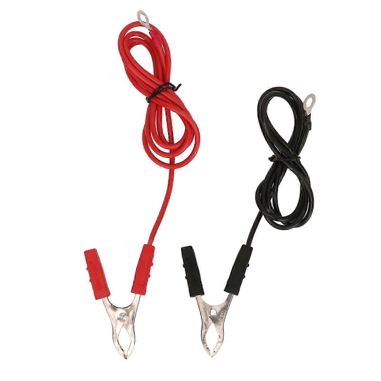 Battery Cables Inverter Extension Cord Replacement with Clamps Eyelet Terminal Maintenance Essential Tools SZRH A-C