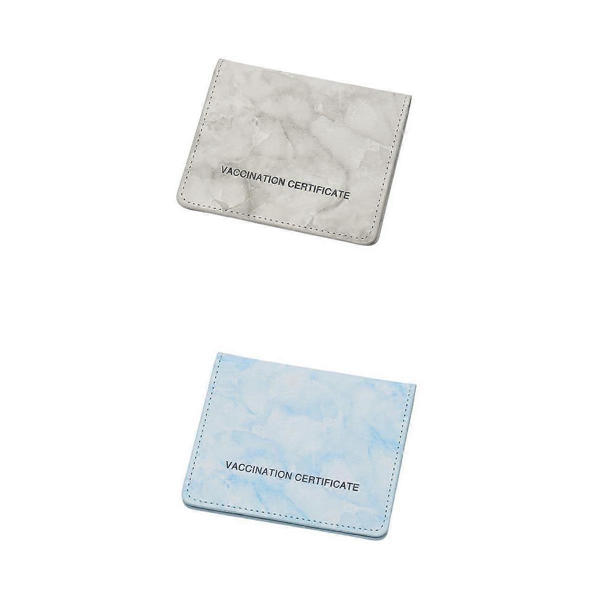 Pack of 2 Vaccination Card Protector with ID Window Protect Certificates